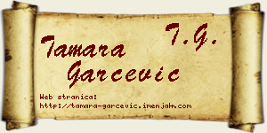 Tamara Garčević vizit kartica